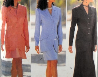 UNCUT Butterick 4006 Suit with Three Skirts, bust 40-44