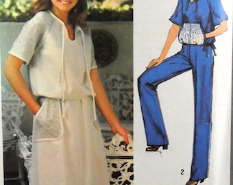 UNCUT Simplicity 8520 Top, Skirt, and Pants, bust 38