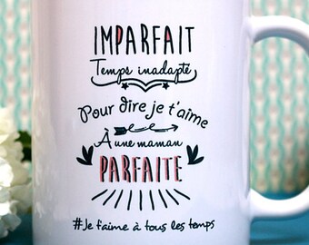 Mug Maman. Cadeau maman. Cadeau fête des mères. Anniversaire maman. Mug personnalisé. Je t'aime maman. Texte, graphisme PIOU créations