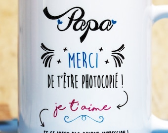 Mug Papa. Cadeau papa. Cadeau fête des pères. Anniversaire papa. Mug personnalisé. Tasse personnalisée. Texte, graphisme by PIOU créations