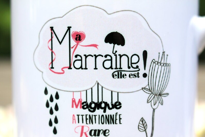 Mug marraine. Cadeau marraine. Cadeau baptême. Tasse marraine. | Etsy