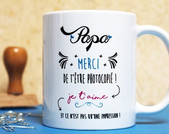 Mug Papa. Cadeau papa. Cadeau fête des pères. Anniversaire papa. Mug personnalisé. Tasse personnalisée. Texte, graphisme by PIOU créations