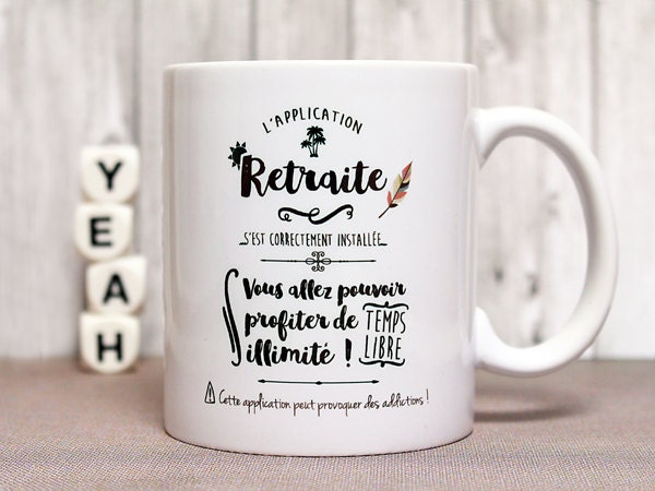 Mug L'application retraite s'est correctement installée... Tasse