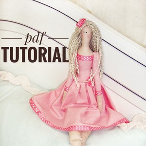 Pattern PDF of a Tilda doll, Pattern of a doll, Rag doll pattern, Pattern of a rag doll pdf, Sewing a textile doll,  pdf sewing pattern