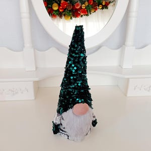 gnome in green hat, handmade gnome, New Year&#39;s décor, Scandinavian gnome, fireplace decor, Christmas gift, Swedish gnome, winter decor,