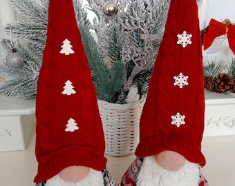 Scandinavian gnome, winter gnome, holiday decor, Swedish gnome, red gnome, fireplace decor, handmade gnome, Christmas gnome, New Year's gift