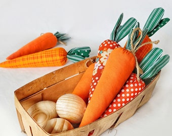 Pattern Carrots PDF, DIY home holiday decor, carrot sewing tutorial, decor for nursery, decorative easter carrots for the easter bunny DIY