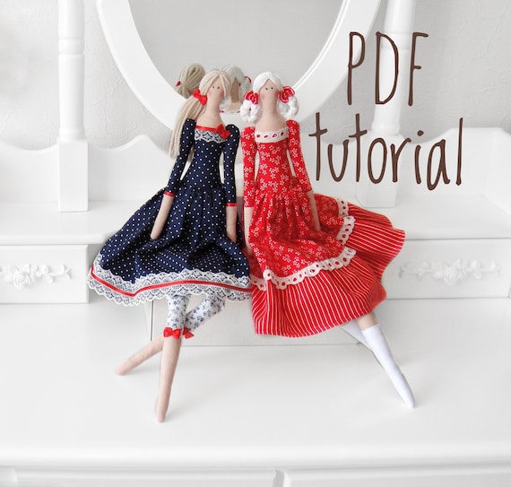 Tilda doll tutorial, digital file ukraine, How to make a textile doll with your own hands, Doll pattern, pattern PDF, Lesson for beginners