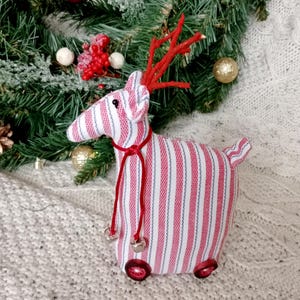 Tilda style reindeer, New Year toy, Christmas decoration, Christmas gift, soft toy, Christmas decor, Scandinavian decor, fabric reindeer