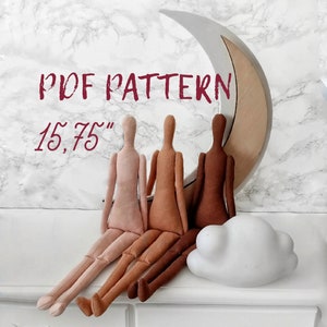 Mannequin doll pattern, How to sew a doll, Rag doll &quot;15,75&quot;, Doll tutorial in PDF format, digital file ukraine, Clofh doll pattern