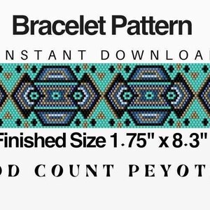 BRACELET Pattern- Instant Dowload Non-Loom/ODD Count Peyote