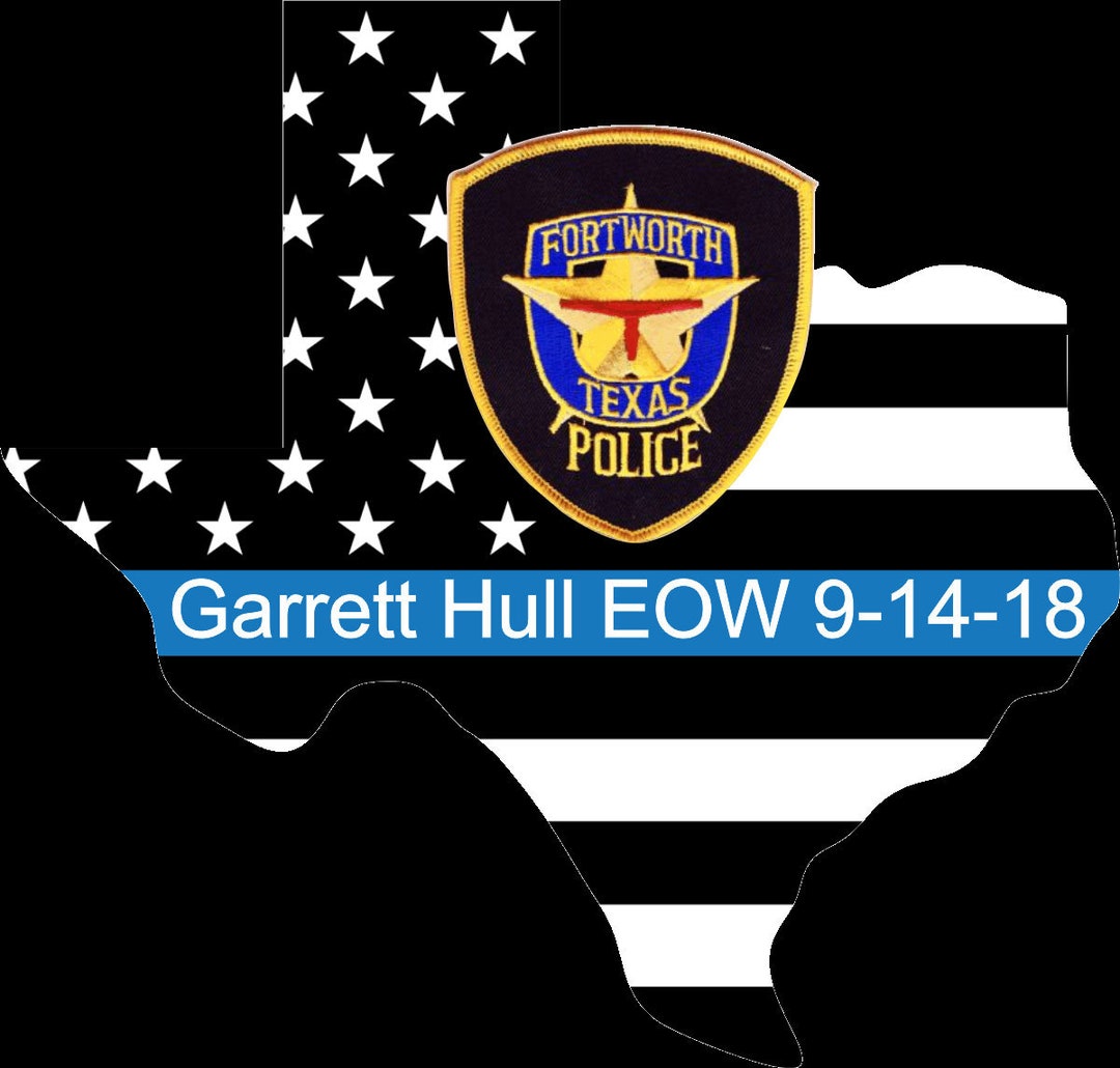 FWPD Officer Hull Memorial Decal 