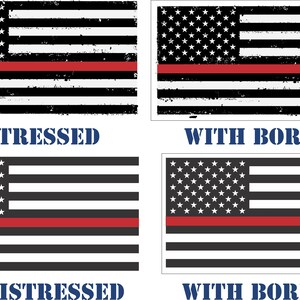 Back The Red Flag decal