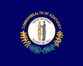 Kentucky State Flag Decal  28&quot; x 18&quot;