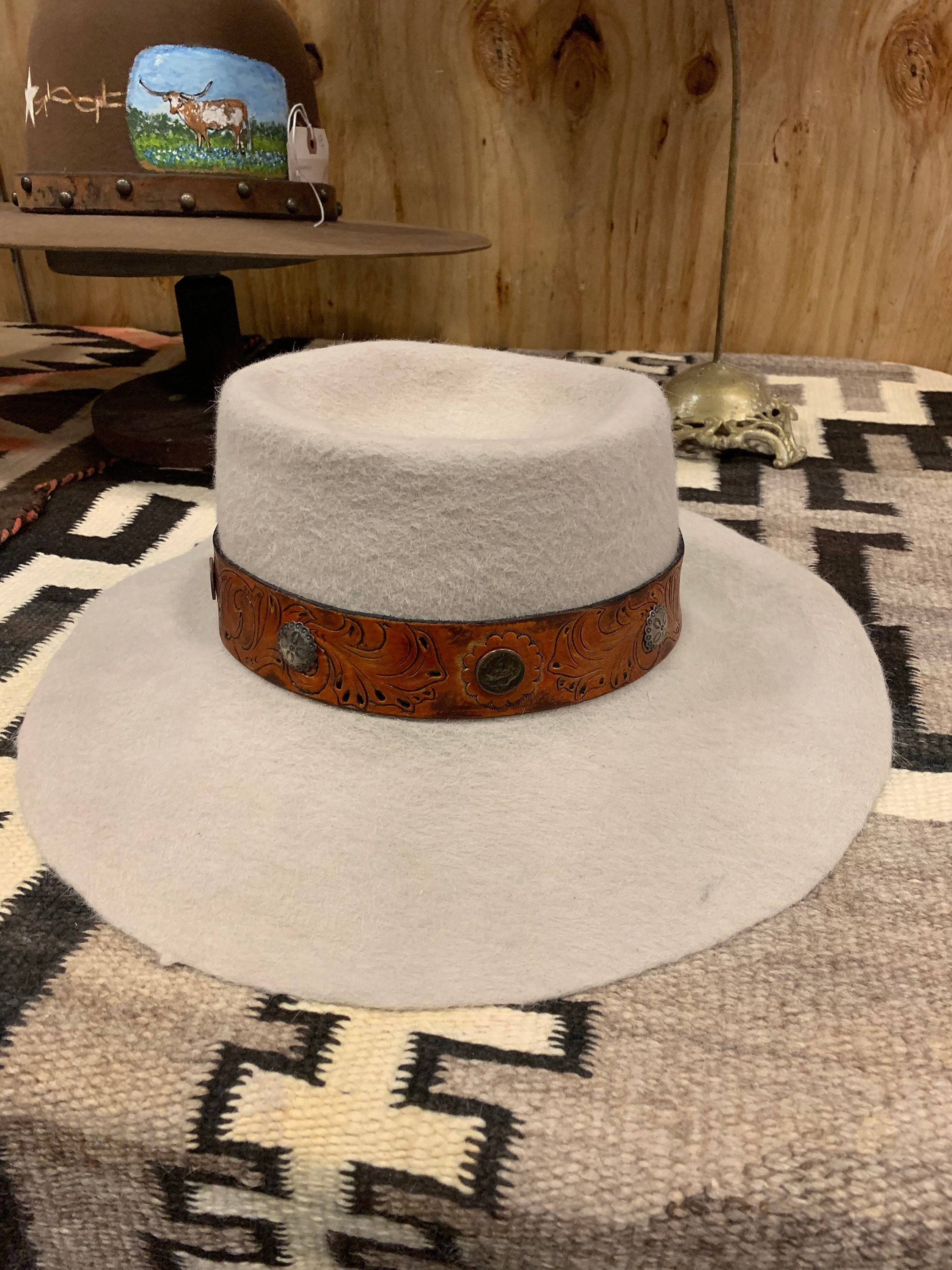 Leather Hat Bands Etsy