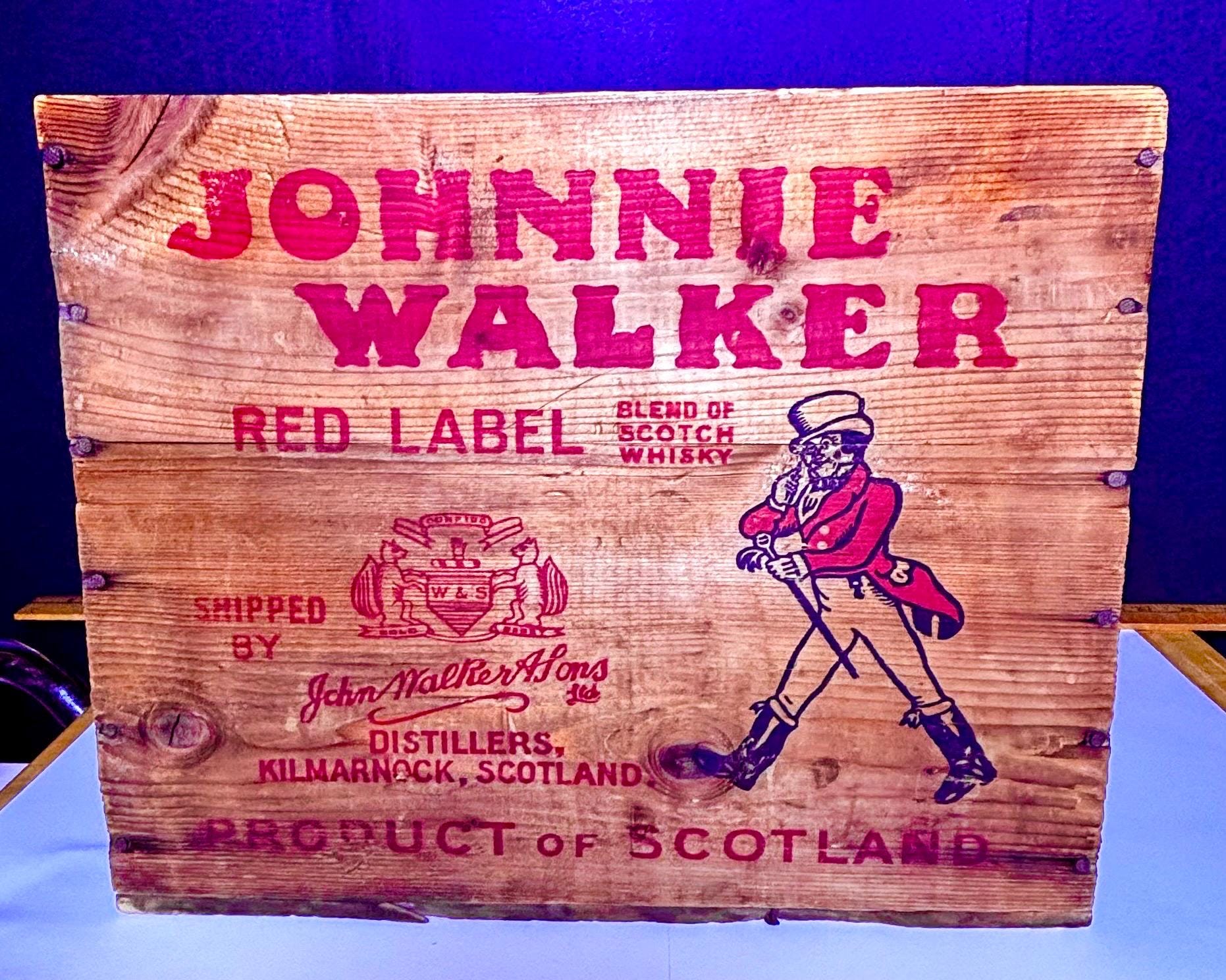 Johnnie Walker Crate - Etsy