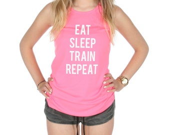 Mens Dri Fit Eat Sleep Lift Repeat Tank Top