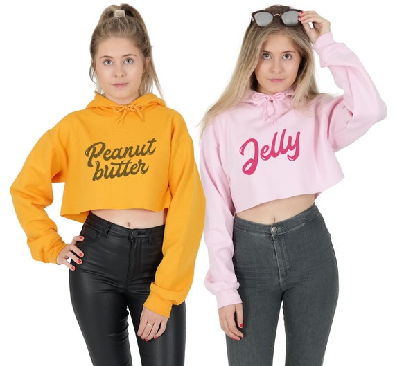 matching crop tops for best friends