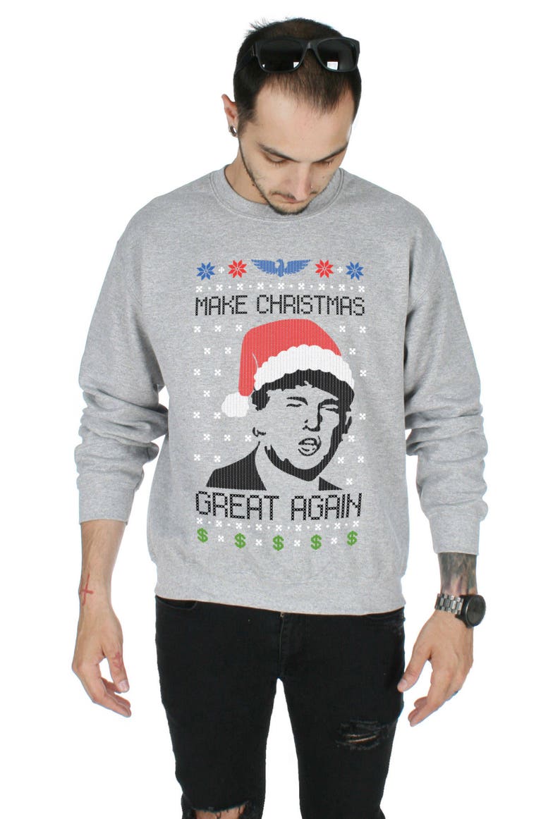 Vska Men Printing Christmas Crew-Neck Long Sleeve Casual Pullover Sweatshirt Vska Men Printing Christmas Crew-Neck Long Sleeve Casual Pullover Sweatshirt