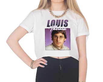 Louis Theroux Crop T-shirt Top Shirt Tee Cropped Fashion Fangirl 90's Retro