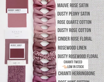 Rosewood bowtie-Chianti bowtie-Merlot bow tie-Garnet bowties-mauve bowtie-Desert rose tie-Amethyst tie-mulberry bow tie-wedding bow ties