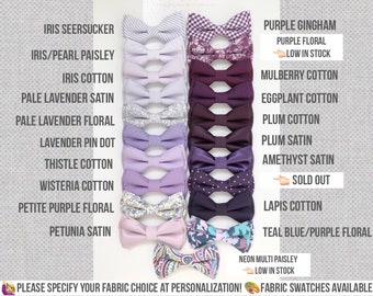 Pajarita de boda lila: para padrinos de boda, portadores de anillos, pajarita para perro