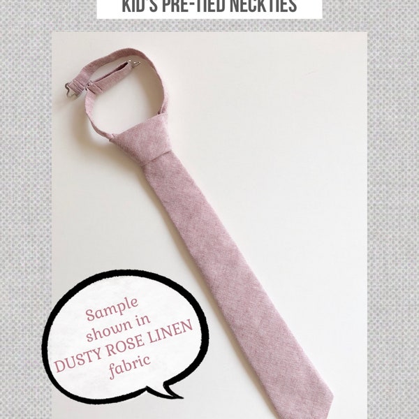 Kid’s necktie -Boy's pre-tied necktie- baby necktie- kids necktie- ring bearer necktie- boy's tie- Ties for boys- necktie- custom necktie