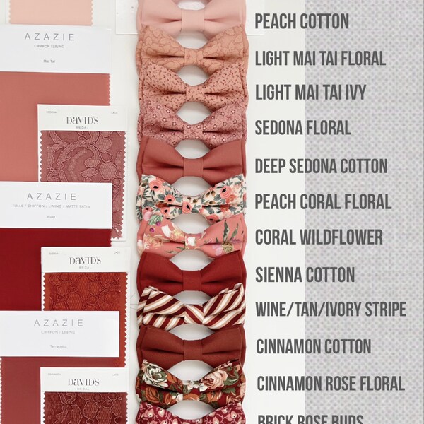 blush peach tie