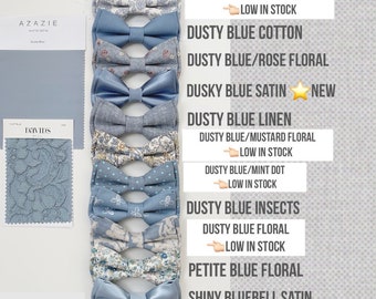 Dusty blue bow ties-Bluebell wedding tie- light blue bowtie-Daddy and son-ring bearer bowties-Groomsmen bowtie-dog bowtie-wedding face masks