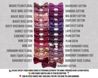 Burgundy bowtie - Wine bow tie- burgundy dot bow tie- wedding bowtie - Grooms bowtie - Groomsmen bowtie -Ring bearer's bowtie