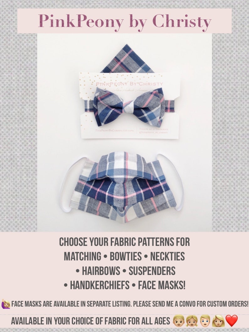 Grey buffalo plaid bowtie wedding bowties Daddy and son Dog bowtie groomsmen bowtie RIng bearer bowtie grey bowtie-Grey plaid bowtie