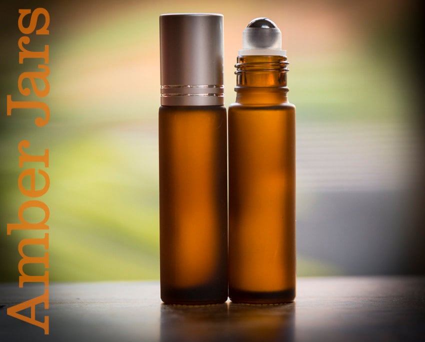 Download 6 x 10ml Frosted Amber Glass Roller Ball Bottles Roll on ... Yellowimages Mockups