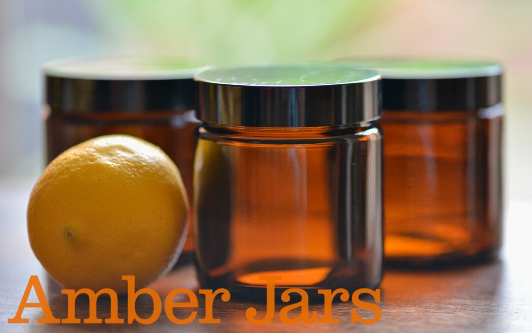 15 Pots Cosméticos En Verre Ambré 15ml - Avec Couvercles Noirs Et Cuillères - Pour Crèmes Et Lotions