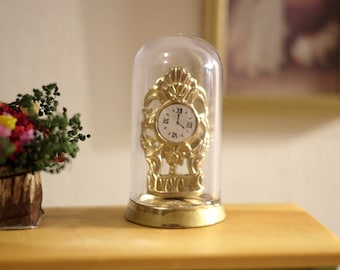 1:12 Puppenhaus Miniatur Jubiläum Uhr Manteluhr Zifferblatt Uhr in Rohr - B052