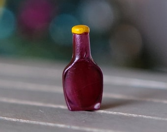 Dollhouse Supplies Miniature 1:12 BBQ Sauce Dressing Bottle - E019