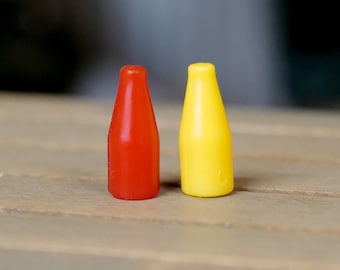 Miniatura per casa delle bambole Heinz Ketchup e senape - Scala 1:12