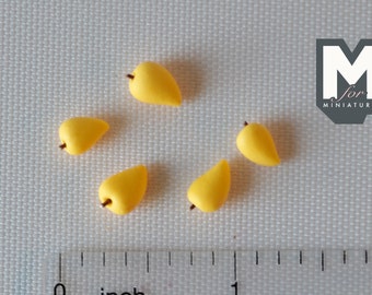 Miniature Mango 1:12 Scale Dollhouse Supplies Fruit Mango Set of 5 - D058