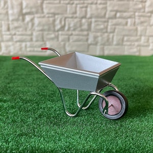 1:12 ミニチュアメタル手押し車、ミニチュアガーデンカート、ミニチュアダンプカート、ミニチュアガーデントロリー、ミニチュアプッシュカート - G099