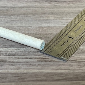 Dollhouse Supplies Dowel Rod 1/4 inch (dia.) x 12 inch long Miniature Wood Strip Casing