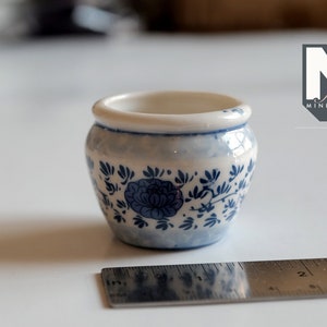 Vaso in ceramica per albero in miniatura, grande, scala 1:12, forniture per casa delle bambole, 1-3/4&quot; (diametro) - B059