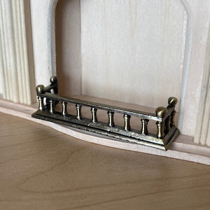 1:12 Dollhouse Supplies Miniature Fireplace Fender , Dollhouse Fire Curb, Fire Guard , Spark shield , Fire Screen - F019