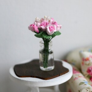 Dollhouse Miniature Flowers in Vase Dollhouse Living Room Decoration 1 12Th  Scale Cute Flower With For Dolls House - Yahoo Shopping