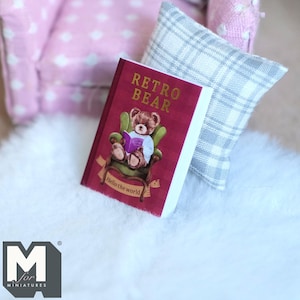 Miniature Note Book with Blank Pages Mini Diary Journal Bear Cover 1-3/8 inch tall - C038