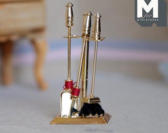 ミニチュア暖炉ツールセット - Etsy 日本