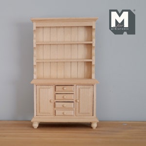 Puppenstube Miniatur Holzschrank Bücherregal Küchenmöbel 1:12 - I001
