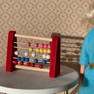 Puppenhaus Miniatur Abakus 1:12 Zählen Sortieren Spielzeug - G043