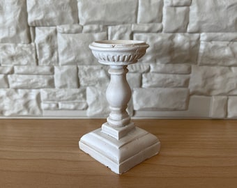 Dollhouse Supplies Bird Bath Fountain , Miniature Pedestal Fountain , 1:12 Scale Square Base Fountain (cast resin) - B061