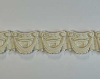 Dollhouse Ornate Molding Miniature Ornate Molding Unfinished 1 Inch Scale Dollhouse Trim Molding 18 inch long