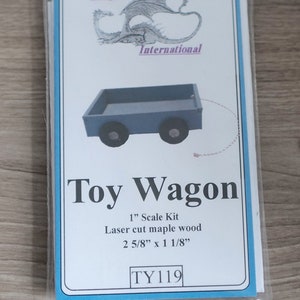 Dollhouse DIY self-assemble kit miniature wagon kit with material and instruction from Dragonfly Intl - I017