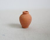 1 12 Dollhouse Miniature Clay Pottery Planter, clay flower pot, gardening 1 12 scale miniature plants container